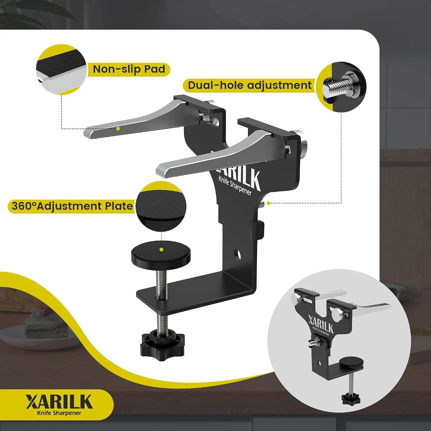 Kẹp bàn cố định cho bộ mài dao Xarilk KSSC-002