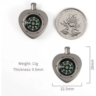 La bàn Tacray titanium kiêm móc khóa EDC