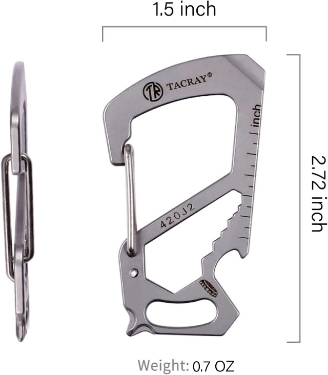 Móc khóa Thép không gỉ Tacray 420J2 đa năng