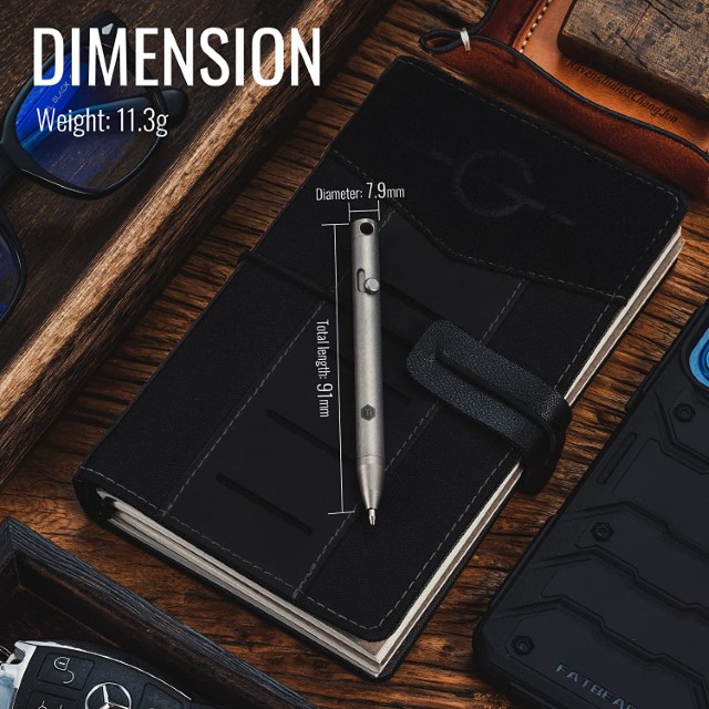 Bút treo móc khóa KP00 Titanium Alloy Bolt Action Pen