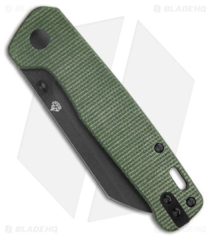 qsp-penguin-liner-lock-knife-green-micarta-black-sw-s90v-bhq-202079-kr-spine